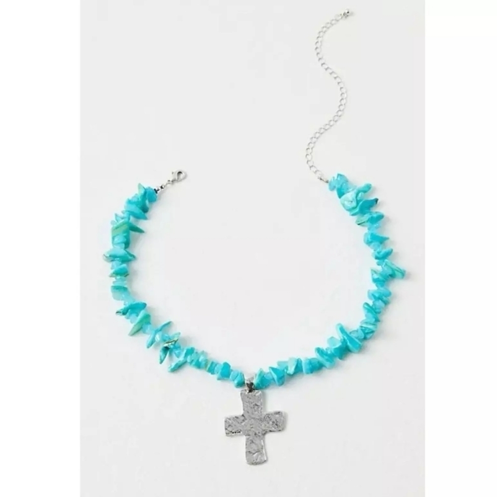 NEW! Free People,  Supernova Choker, Turquoise,  NWT!